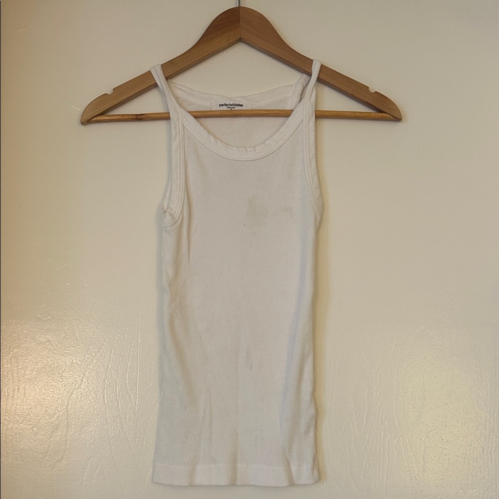 perfectwhitetee Essential White Tank Top
